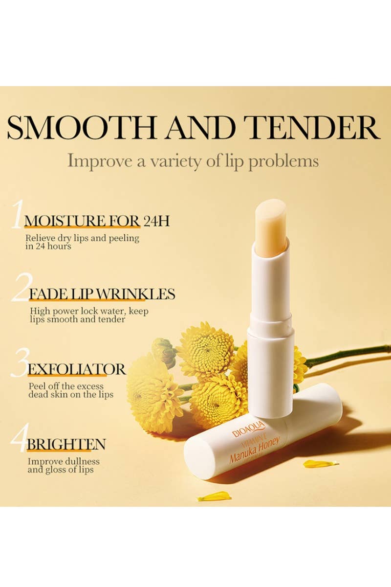 ..Vitamin E Manuka Honey Lip Balm (12pcs Set) Valentine: WHITE-166386 / OS — product image