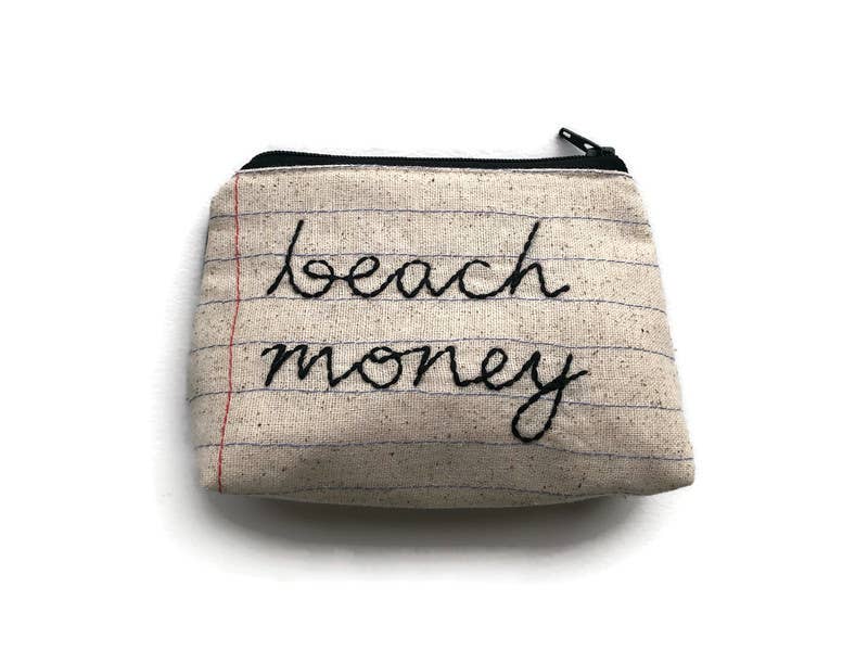 Money Bag Collection - Handmade Zipper Pouches