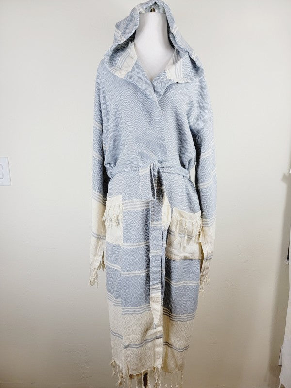 Unisex Robe, Beach or spa Robe with pockets - Sky — product image