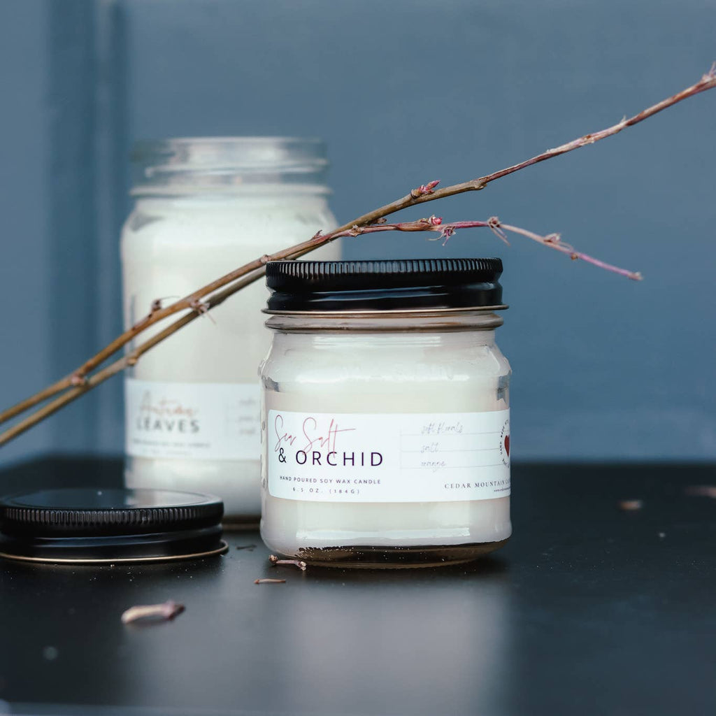 FALL SCENTS: Mason Jar Soy Candle: Pumpkin Souffle / 6.5 oz