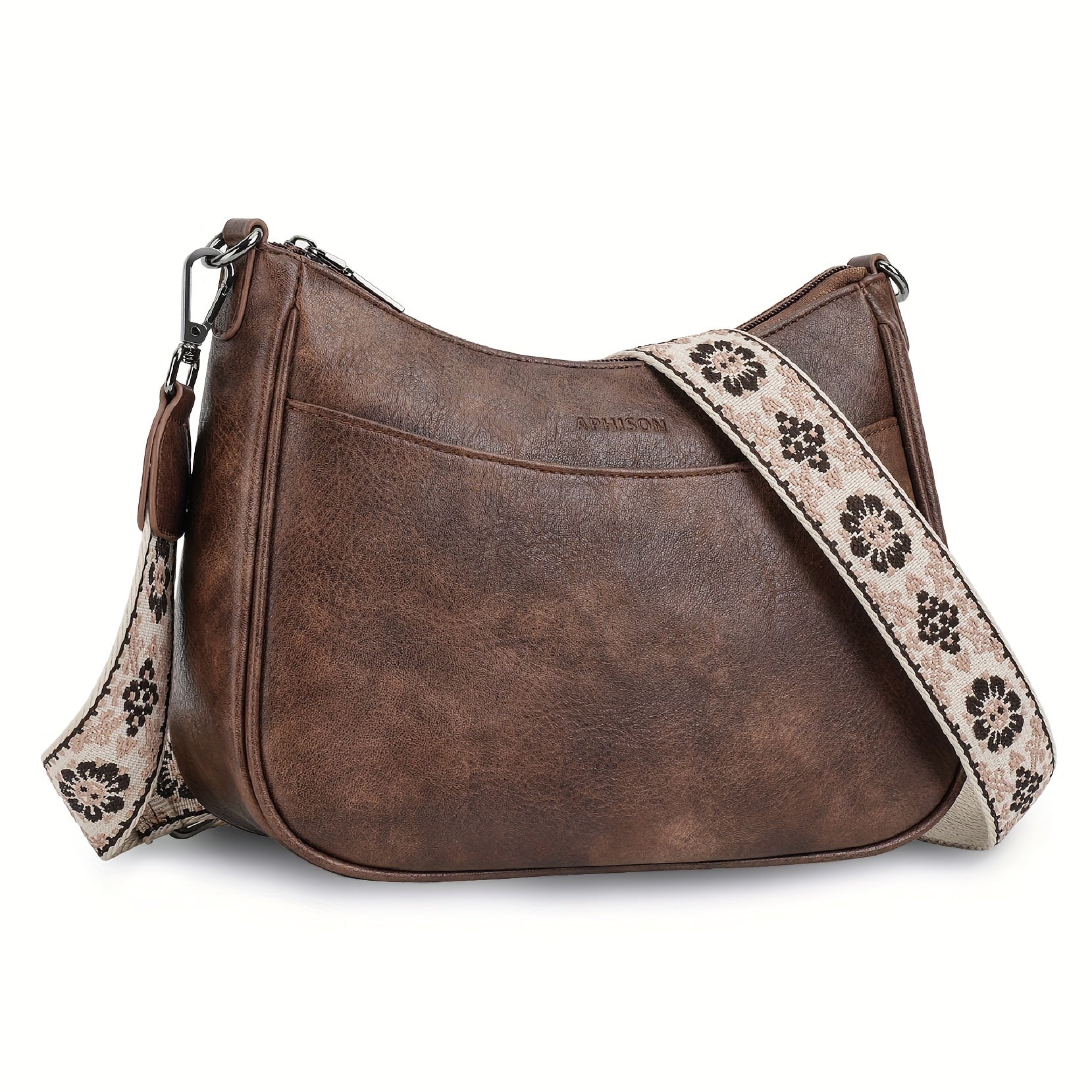 Vintage Crossbody Bag Chic Shoulder Purse Adjustable Strap — product image