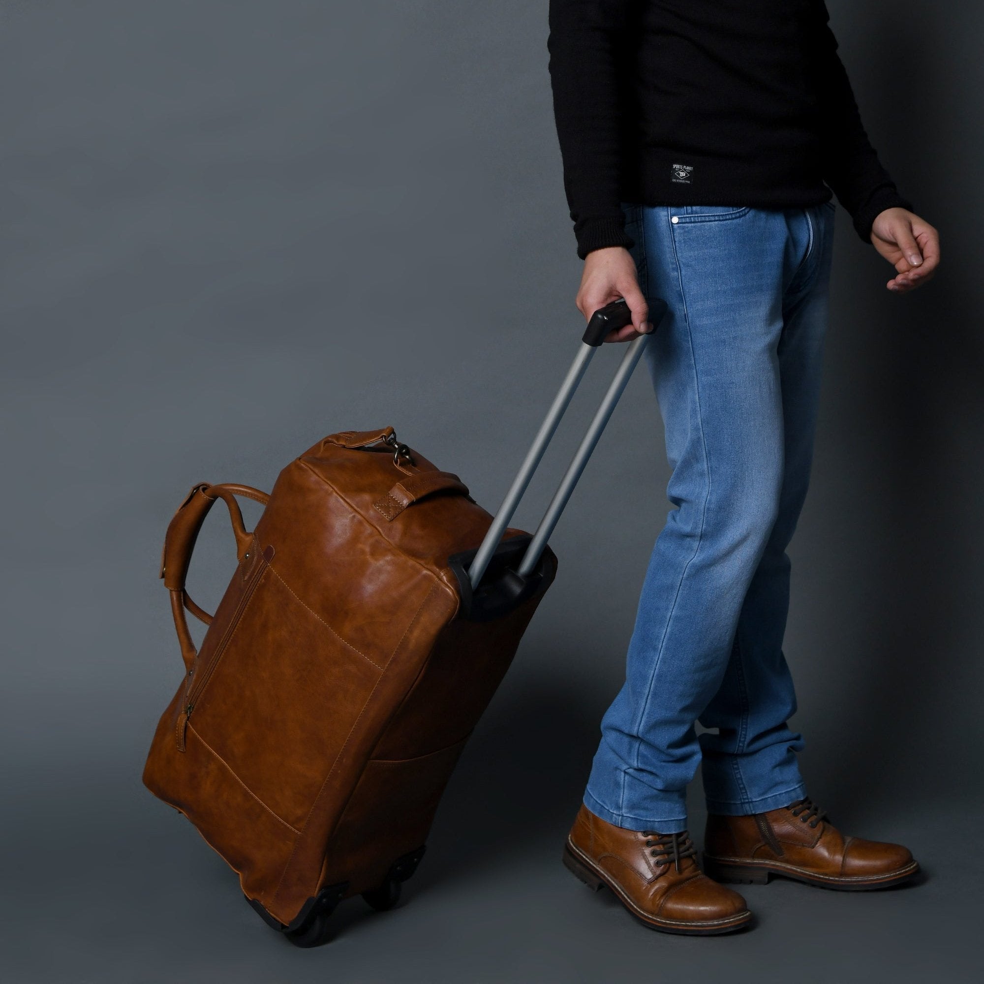 Harbor Leather Trolly Carry-On — product image