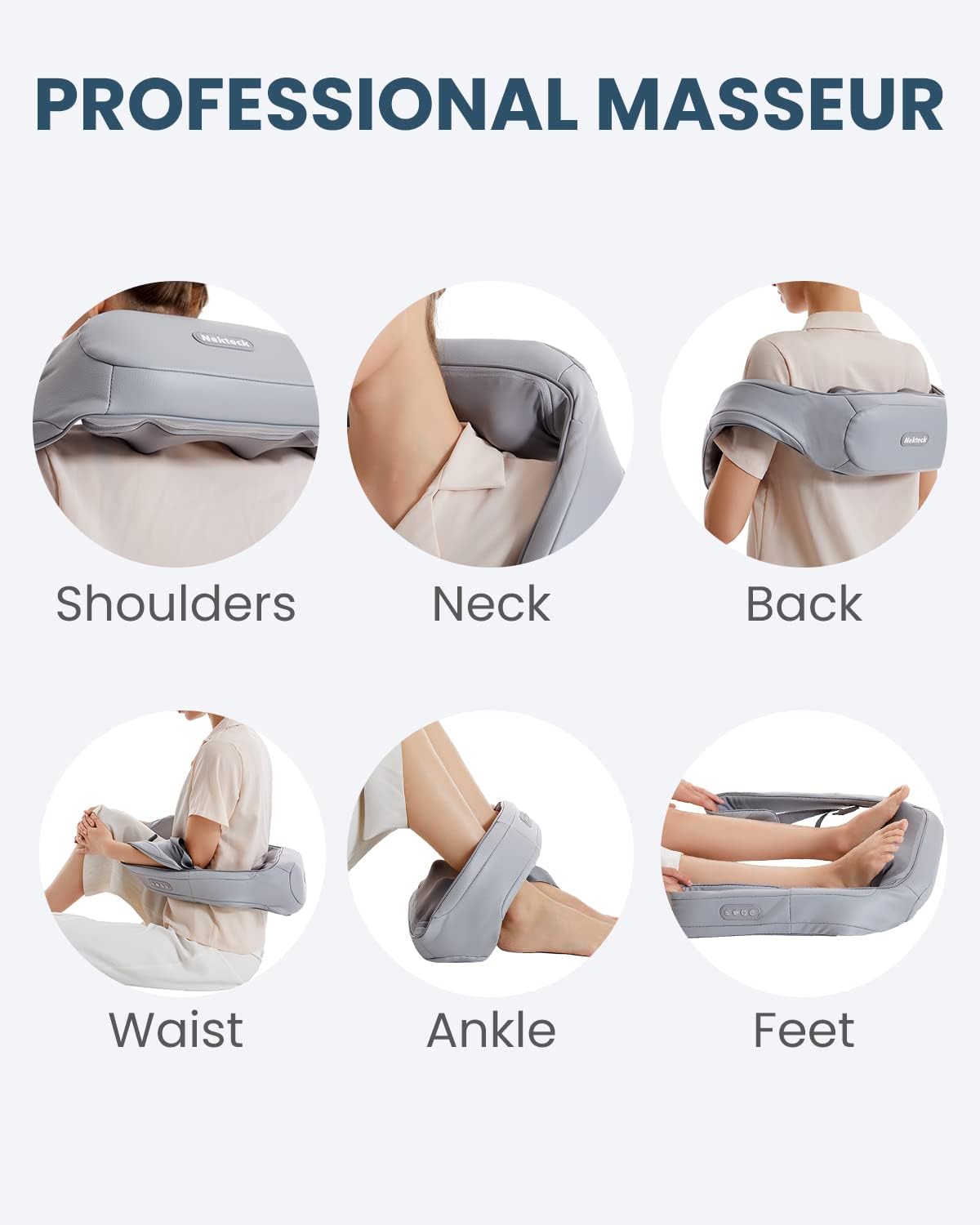 Nekteck Shiatsu Neck and Shoulder Massager — product image