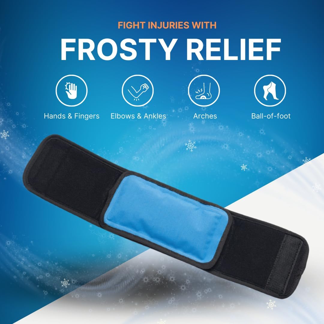 NatraCure Cold Therapy Wrap (Regular) with 14" Strap - 2 Pack