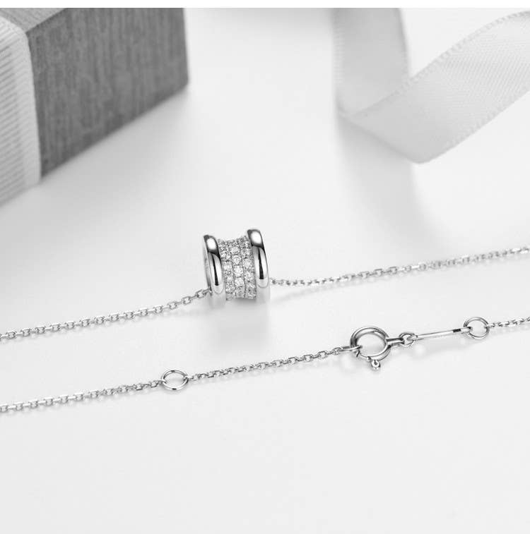 Inlaid Zircon Necklace Temperament Exquisite All-match Chain