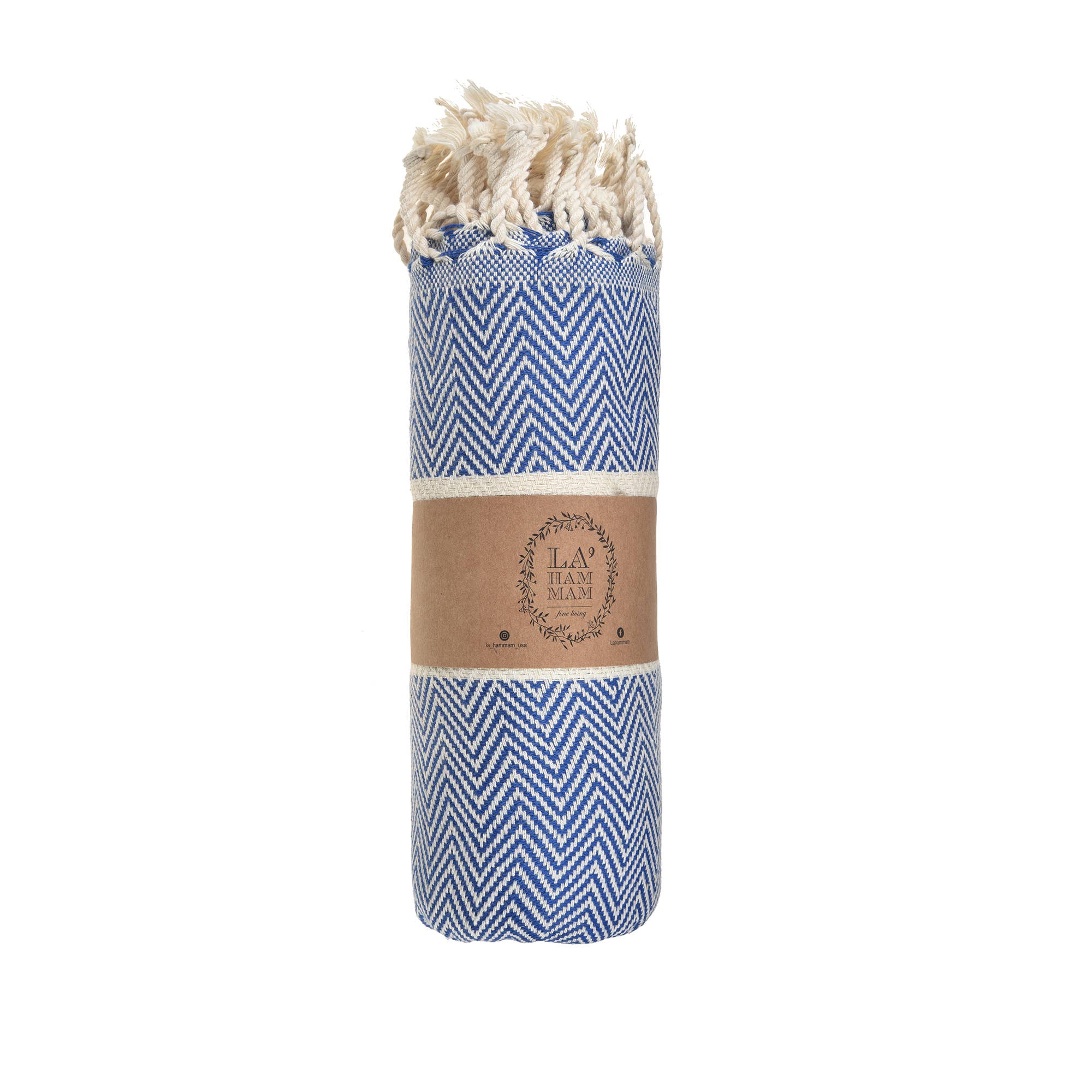 Herring Peshtemal  Cotton  Beach Towel: Blue