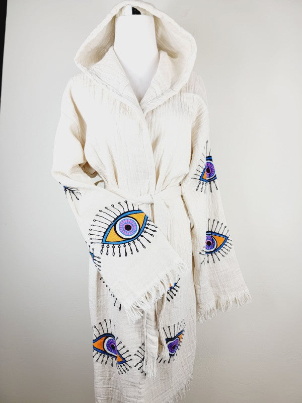 Muslin Kimono Robe, Soft and Cozy, Organic Cotton — product image