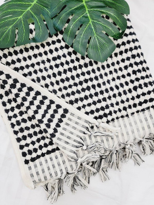 Bath Towels, Organic Turkish Cotton Pom Pom Towels — product image