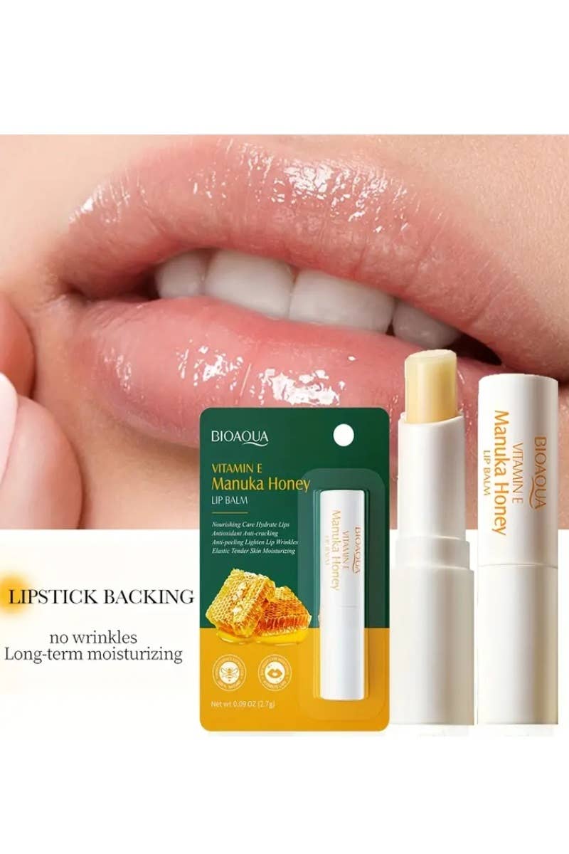 ..Vitamin E Manuka Honey Lip Balm (12pcs Set) Valentine: WHITE-166386 / OS — product image