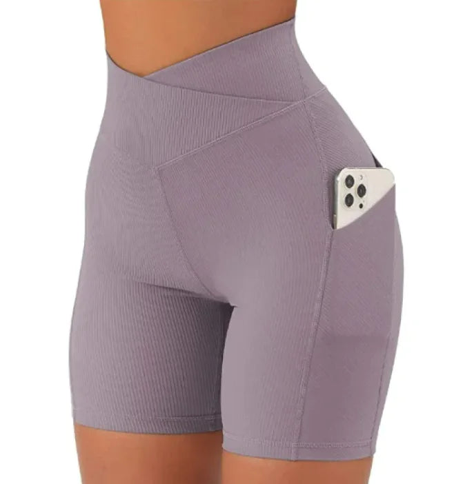 Women's Cross Waist With Pockets Yoga Pants — product image