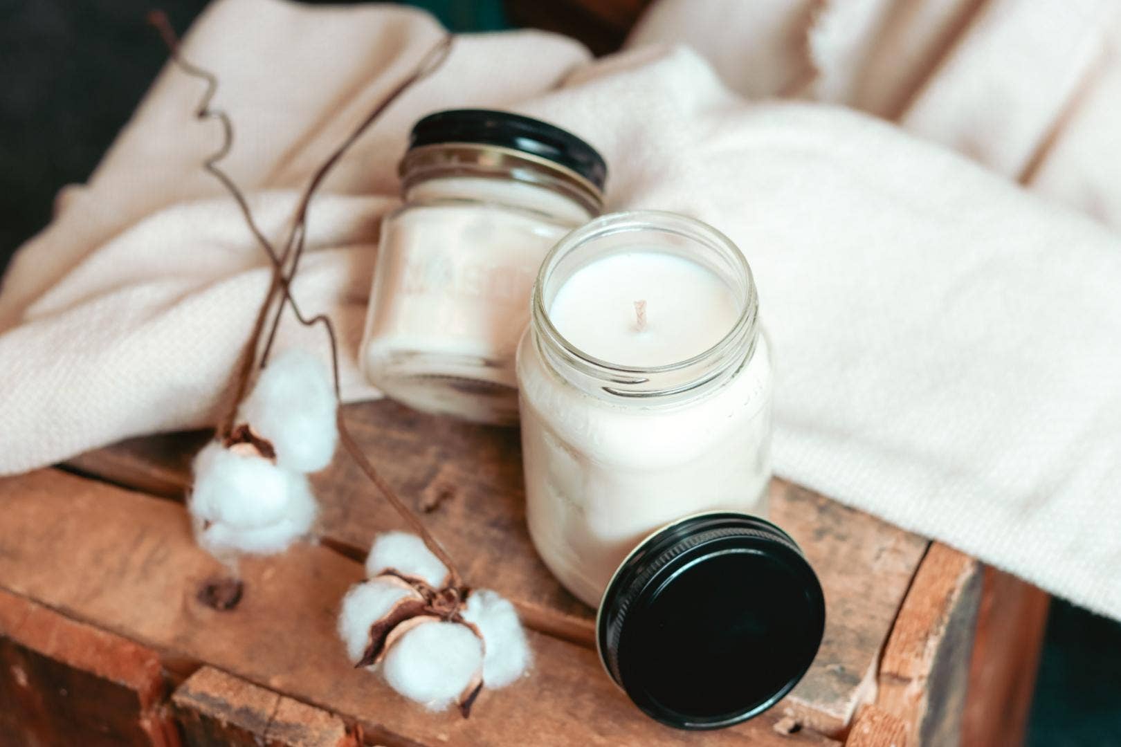 SPRING & SUMMER: Mason Jar Soy Candles: Lemon Citronella / 13 oz