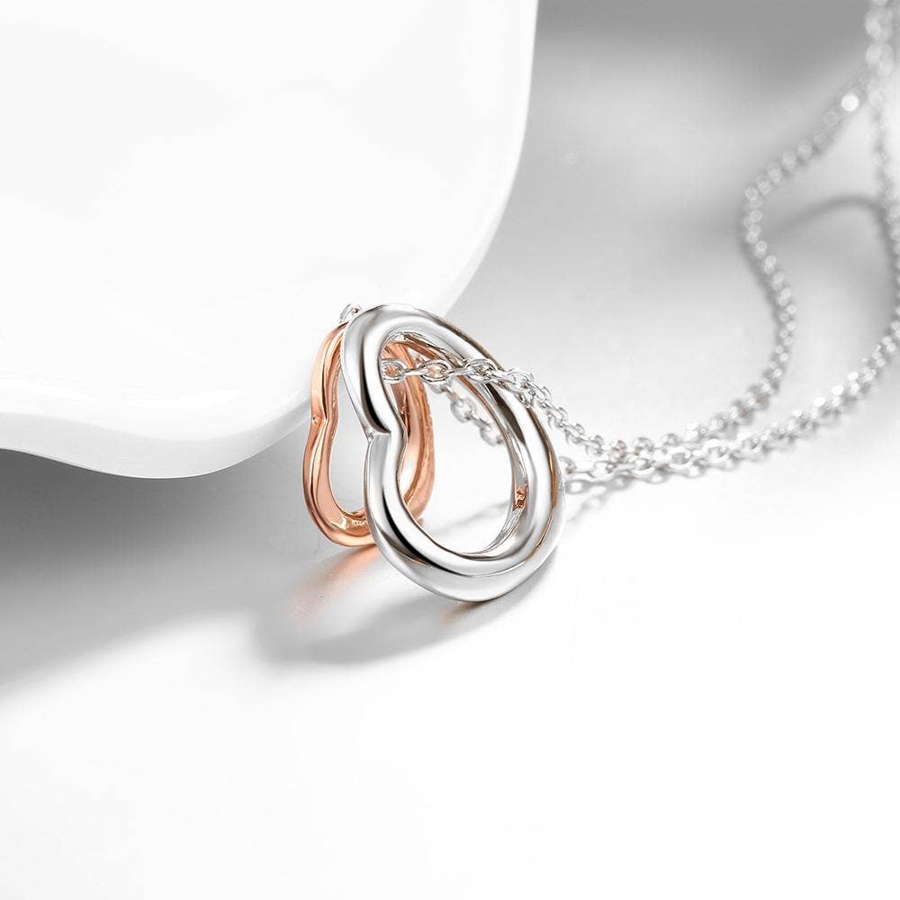 Duo Hearts Shaped in 14K Gold