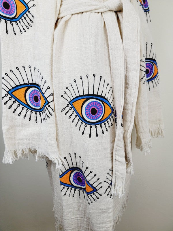 Muslin Kimono Robe, Soft and Cozy, Organic Cotton — product image