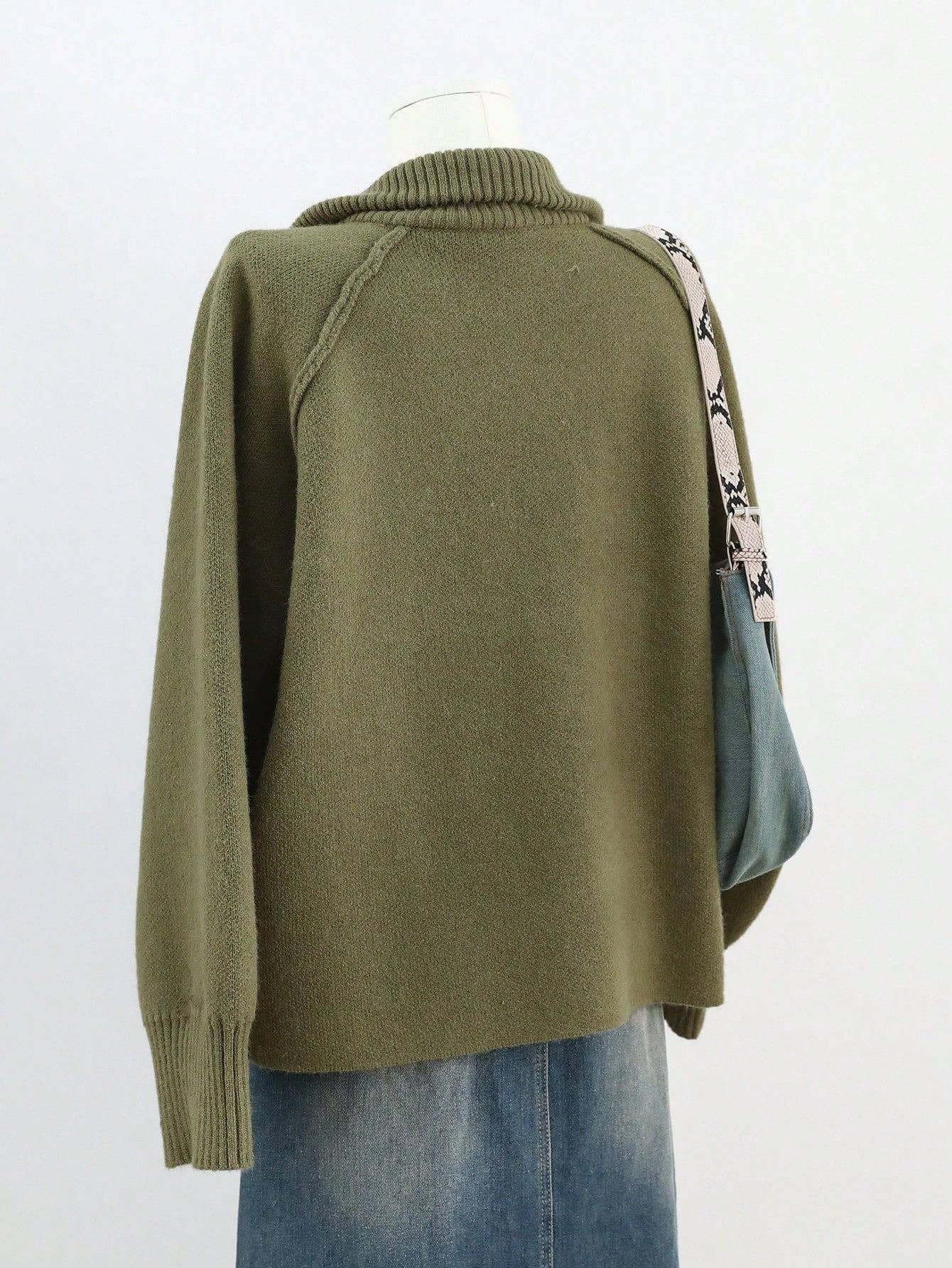 Chic Knit Korean ZipUp Cardigan  2025 Style: Black / One Size (Fits US Men's 8.5-14).
