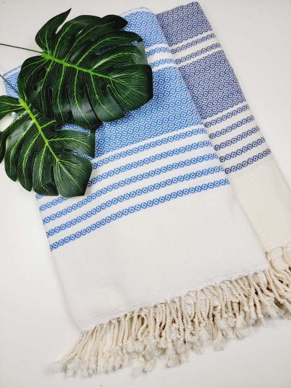 Turkish Towel - Easy Carry Quick Dry Throw - Navy — product image