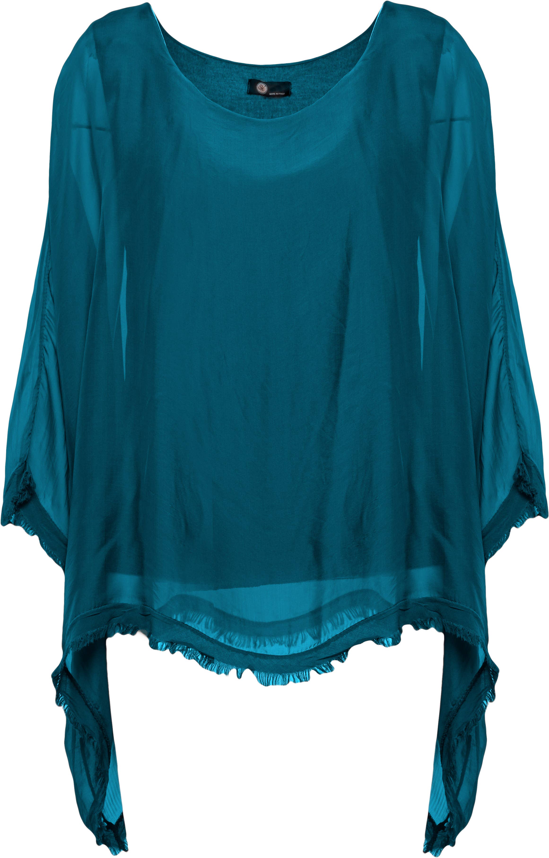 Alcina Blouse - Flowy Silk Blouse: Black / 30% SILK • 70% VISCOSE / L