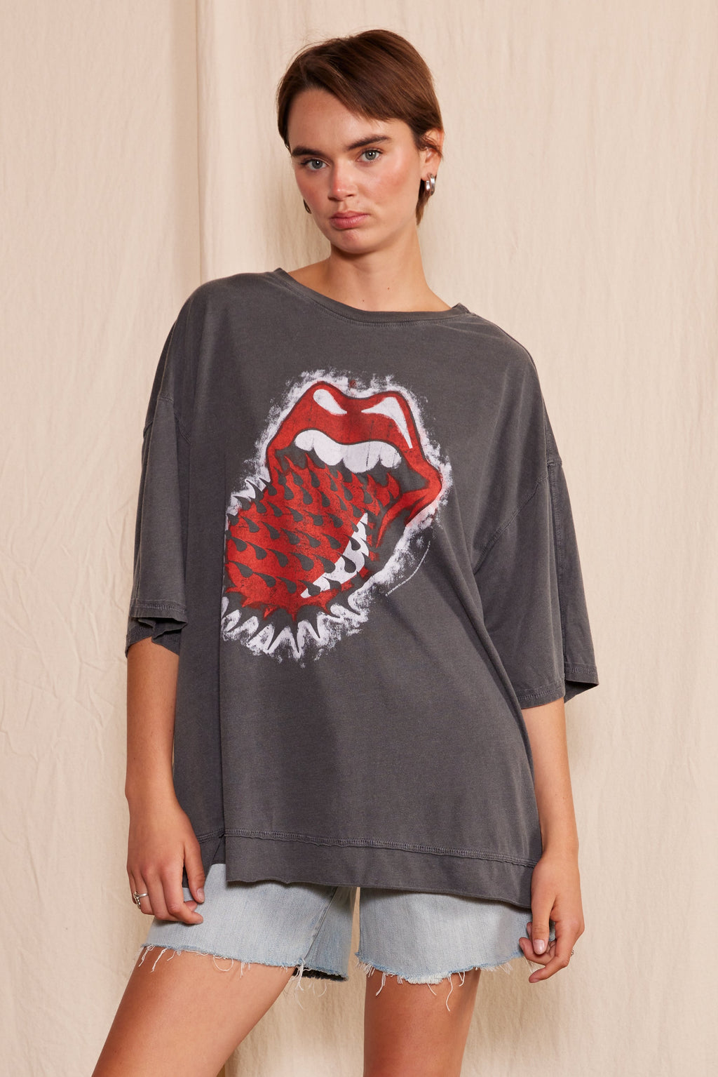 The Rolling Stones Thru and Thru Oversized Tee — product image