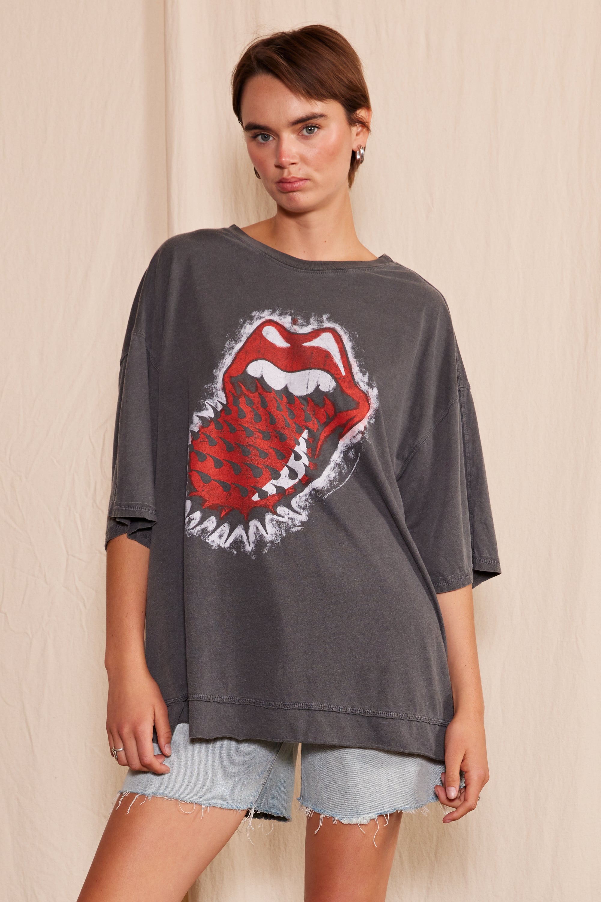 The Rolling Stones Thru and Thru Oversized Tee — product image