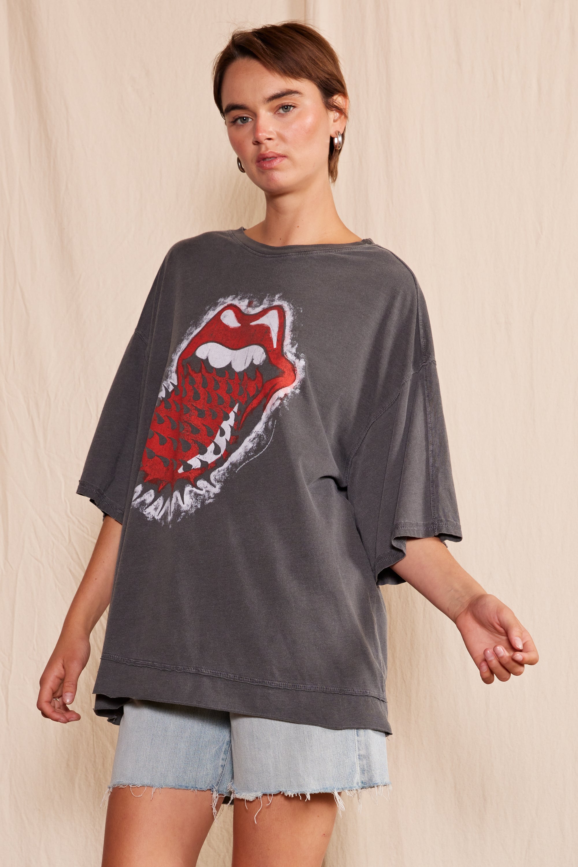 The Rolling Stones Thru and Thru Oversized Tee — product image