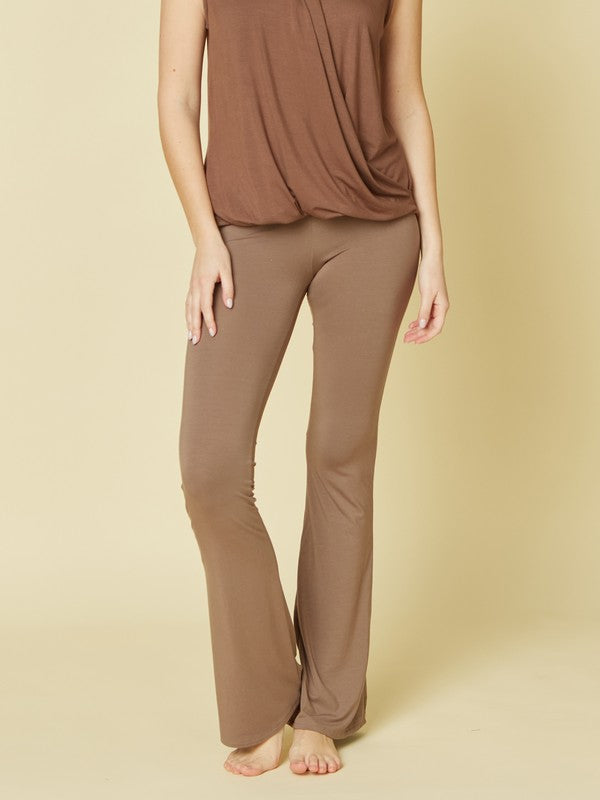 Fabina Bamboo Slim Bell Yoga Pants — product image
