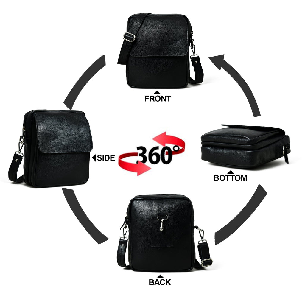 Enzo Black Side Messenger — product image