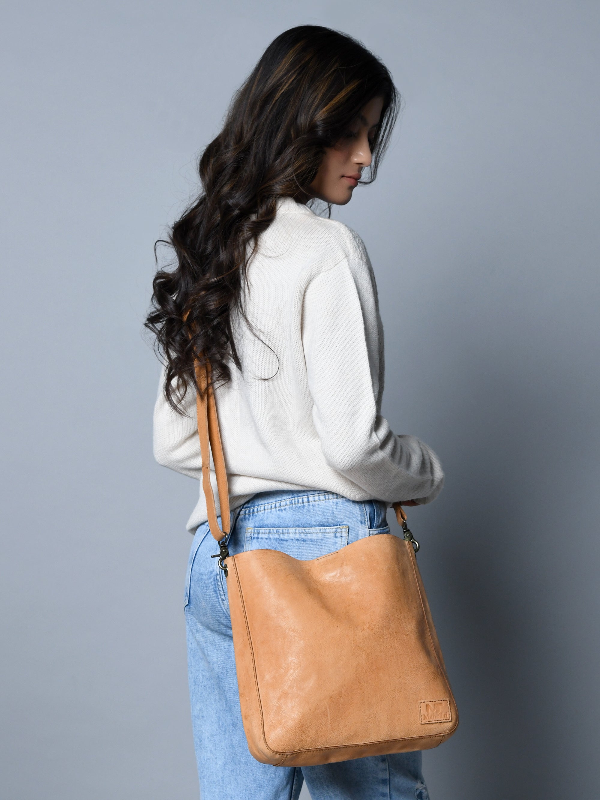 Serenity Everyday Crossbody Sling, Tan — product image