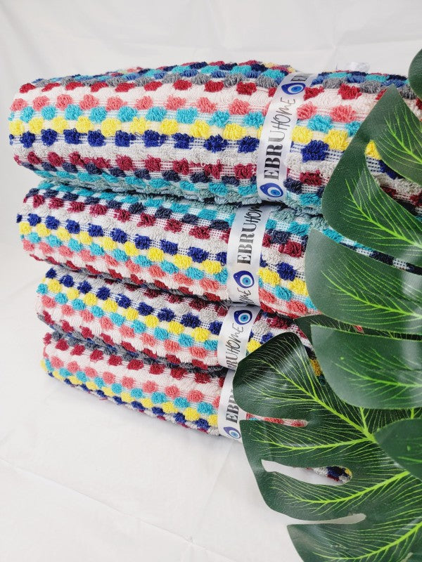 Bath Towels, Organic Turkish Cotton Pom Pom Towels — product image