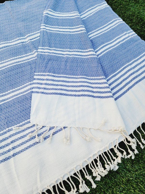 Turkish Towel - Easy Carry Quick Dry Throw - Navy — product image