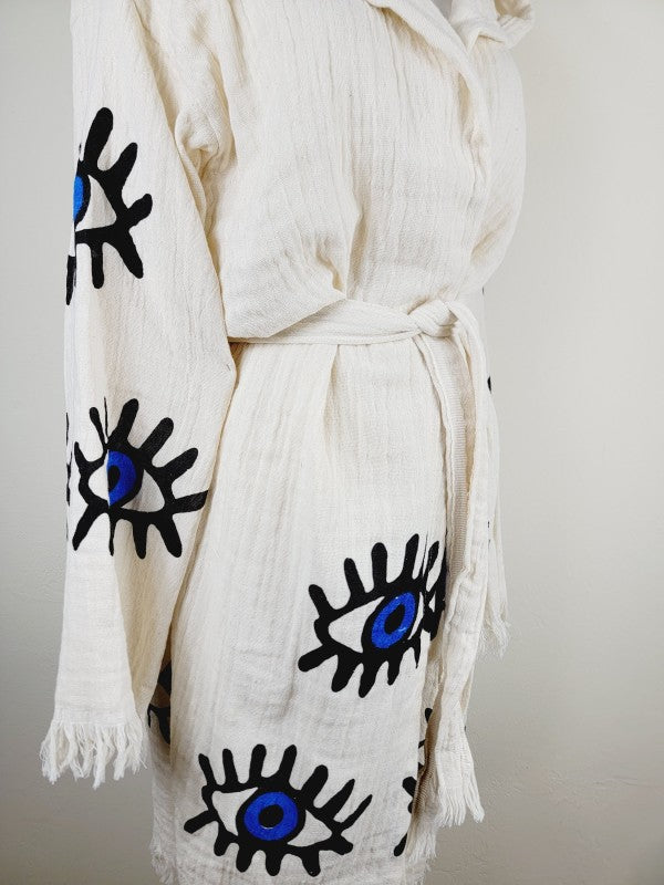 Muslin Kimono Robe, Soft and Cozy, Organic Cotton — product image