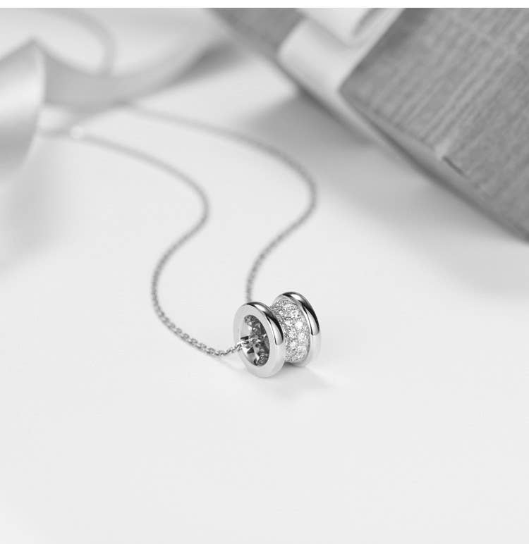 Inlaid Zircon Necklace Temperament Exquisite All-match Chain