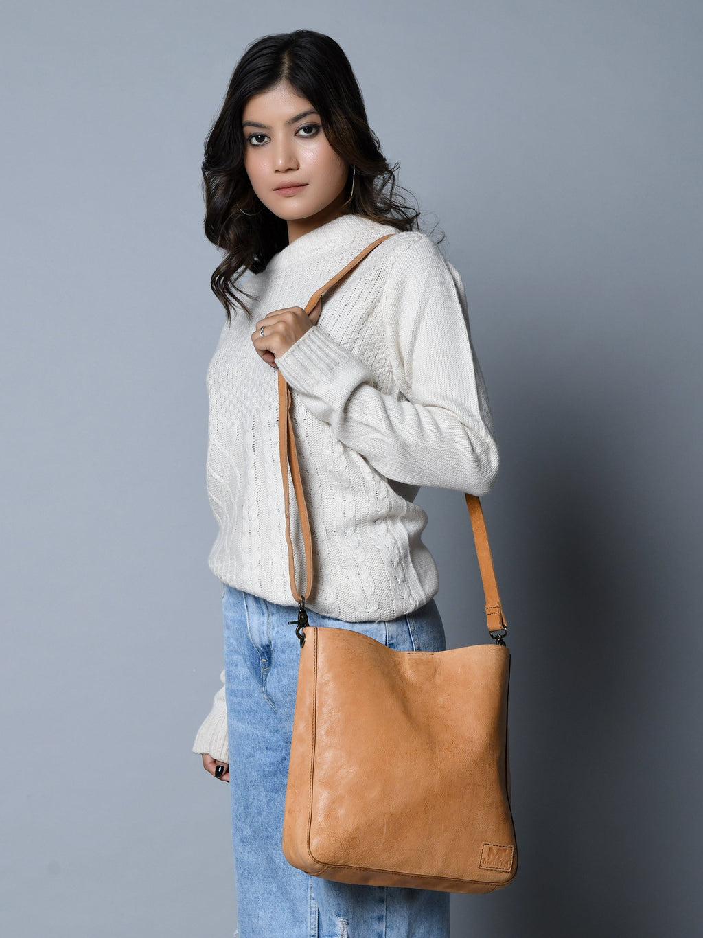 Serenity Everyday Crossbody Sling, Tan — product image