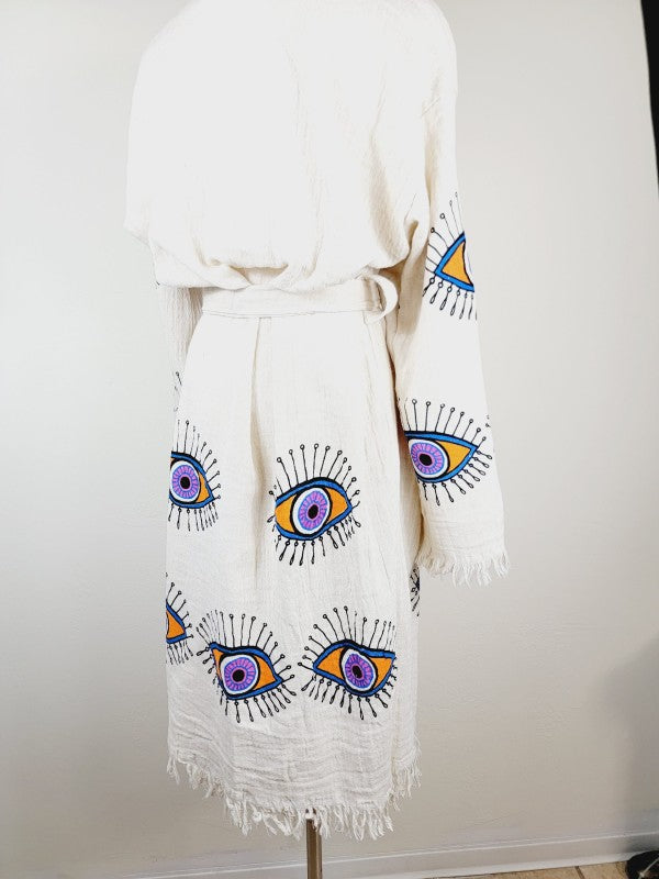 Muslin Kimono Robe, Soft and Cozy, Organic Cotton — product image