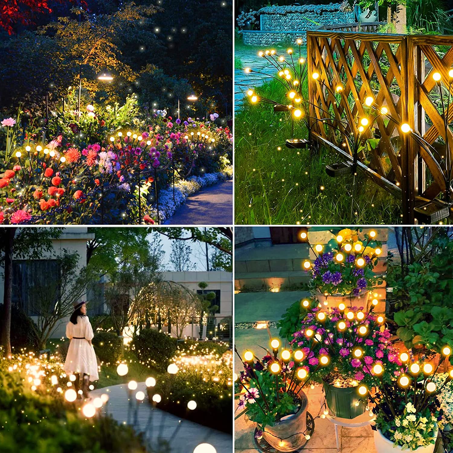 4 Pack: Firefly Lights with Highly Flexible Copper Wires