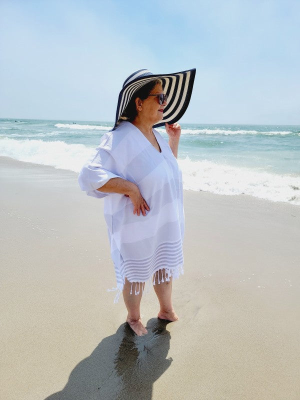 Beach cover up, Beach Dress - Gray — product image