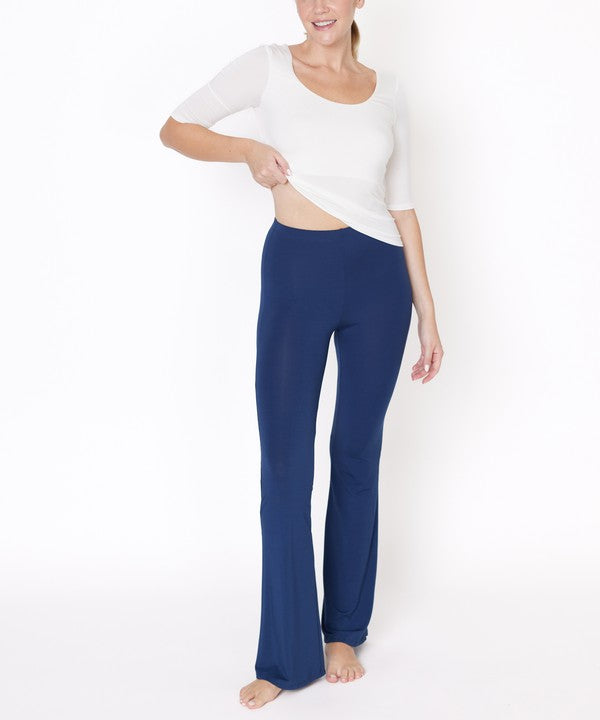 Fabina Bamboo Slim Bell Yoga Pants — product image