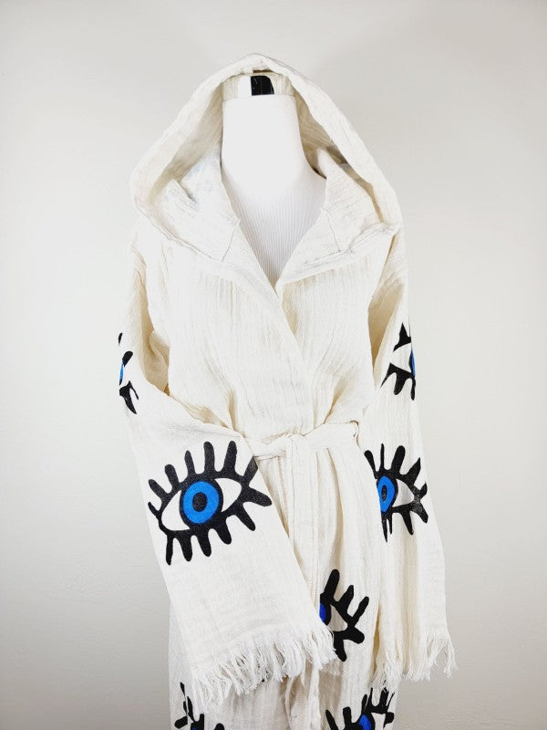 Muslin Kimono Robe, Soft and Cozy, Organic Cotton — product image