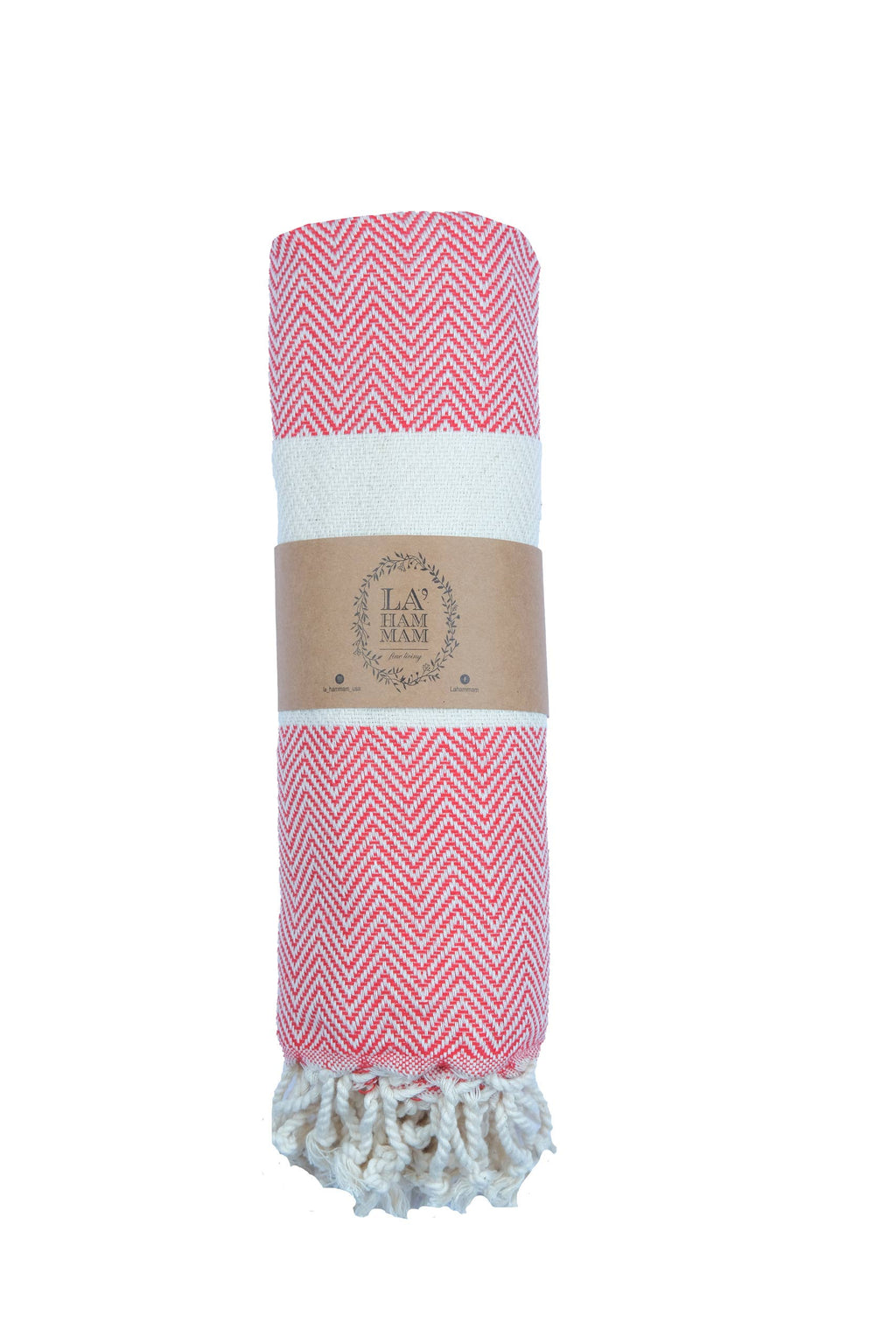 Herring Peshtemal  Cotton  Beach Towel: Red