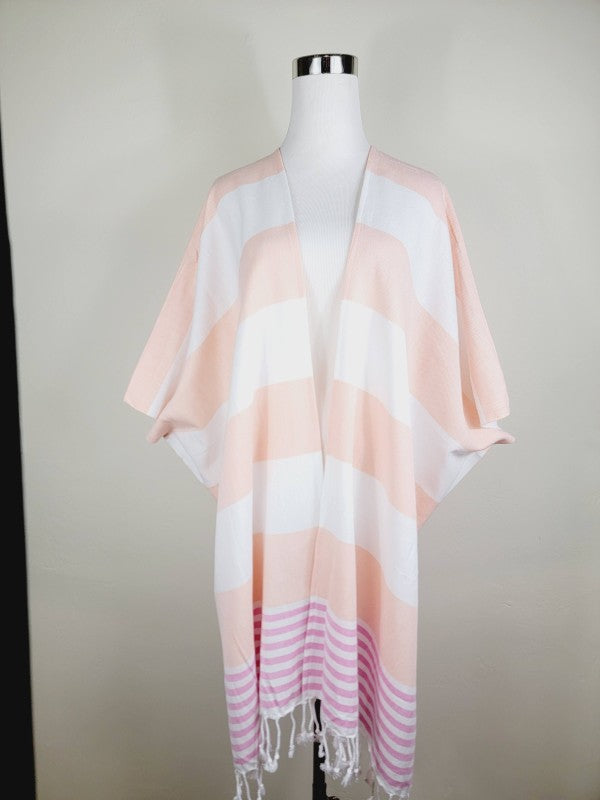 Beach cover up, Beach Dress open front - Orange — product image