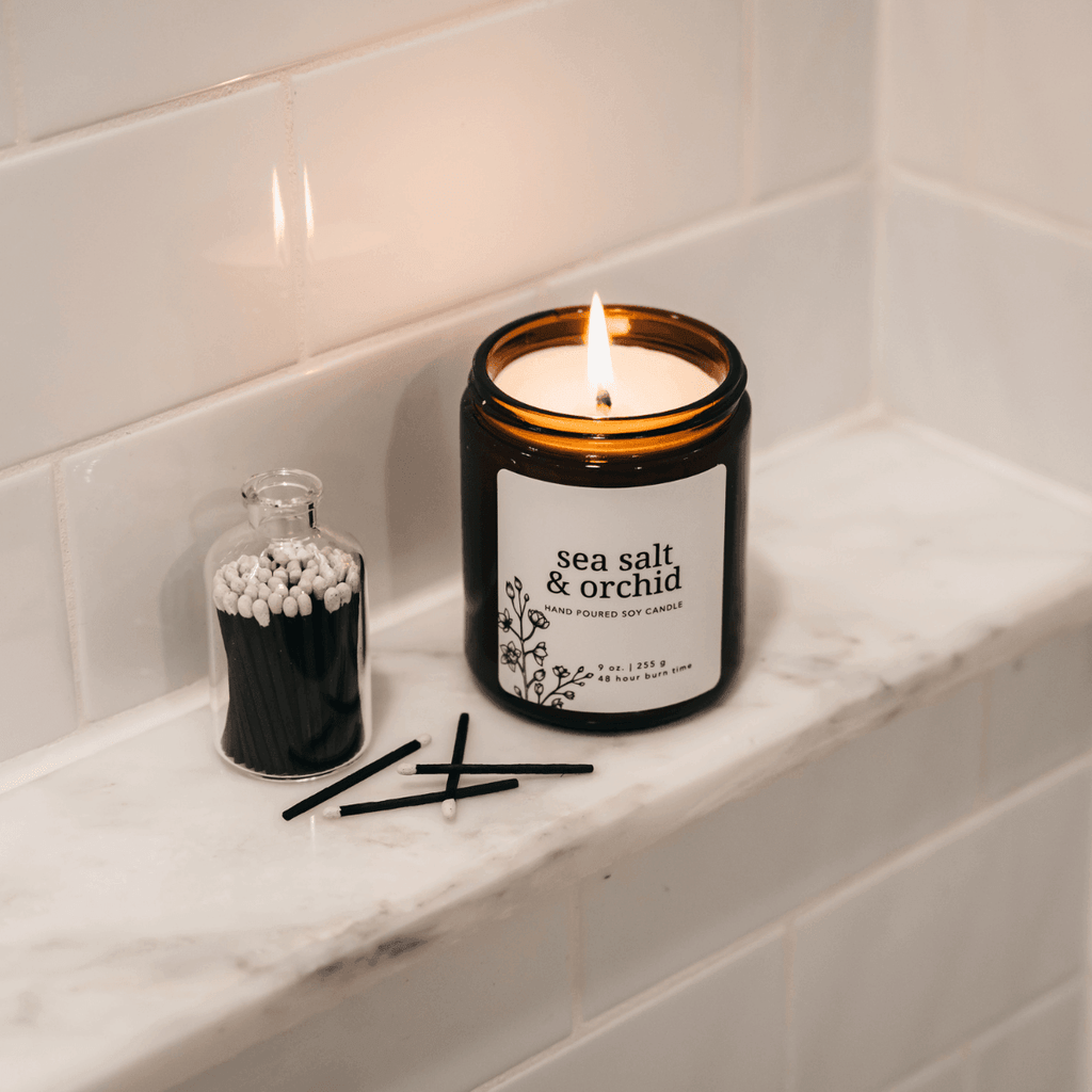 Sea Salt & Orchid Soy Candle.