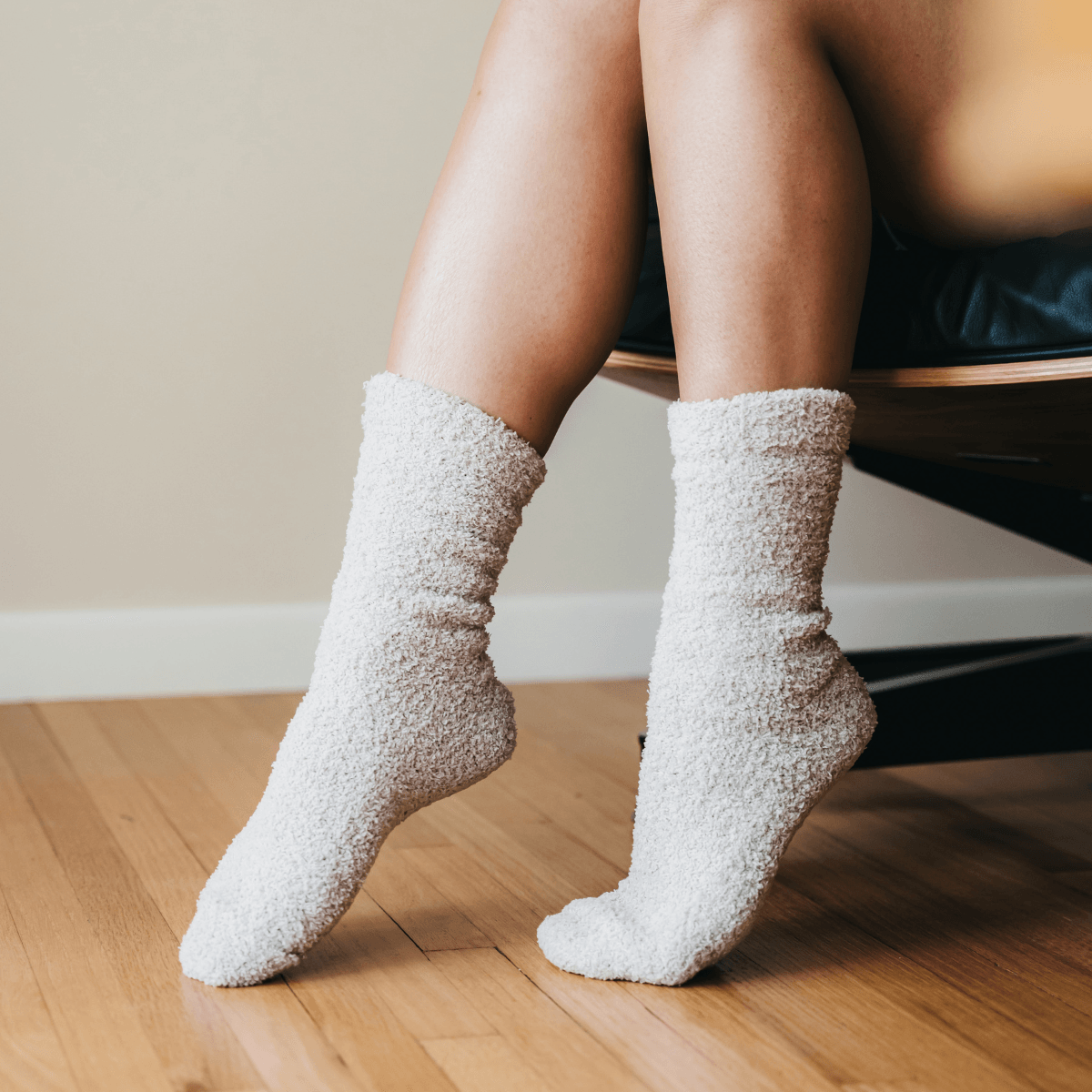 Cozy Cloud Socks - Ivory.