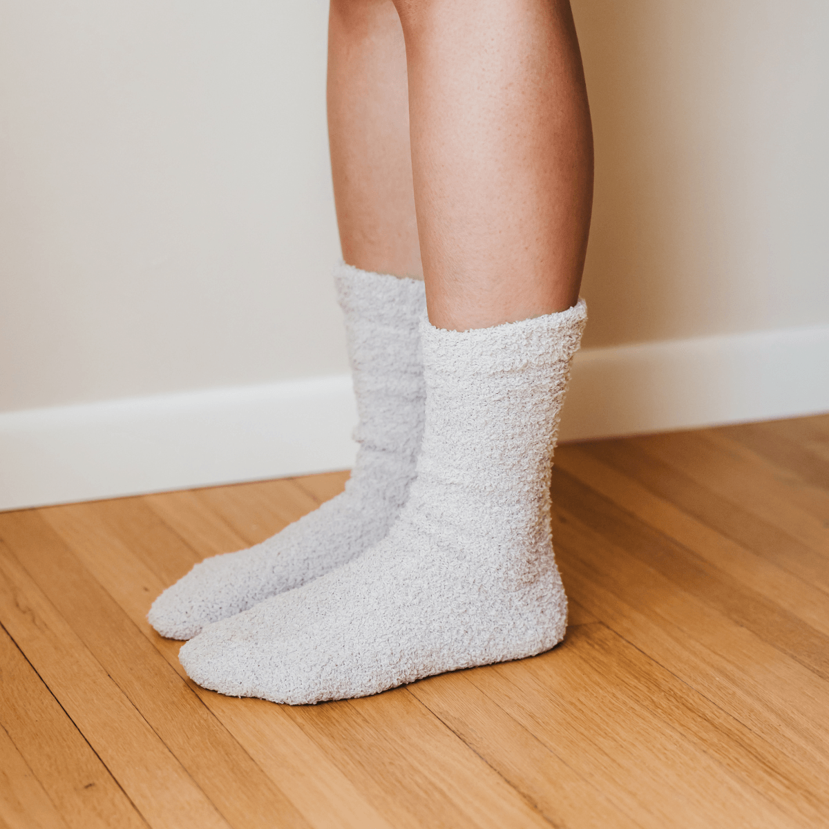 Cozy Cloud Socks - Ivory.