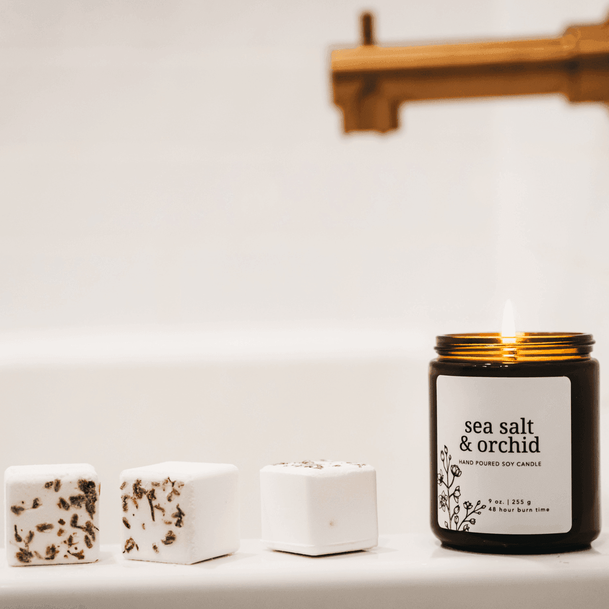 Sea Salt & Orchid Soy Candle.