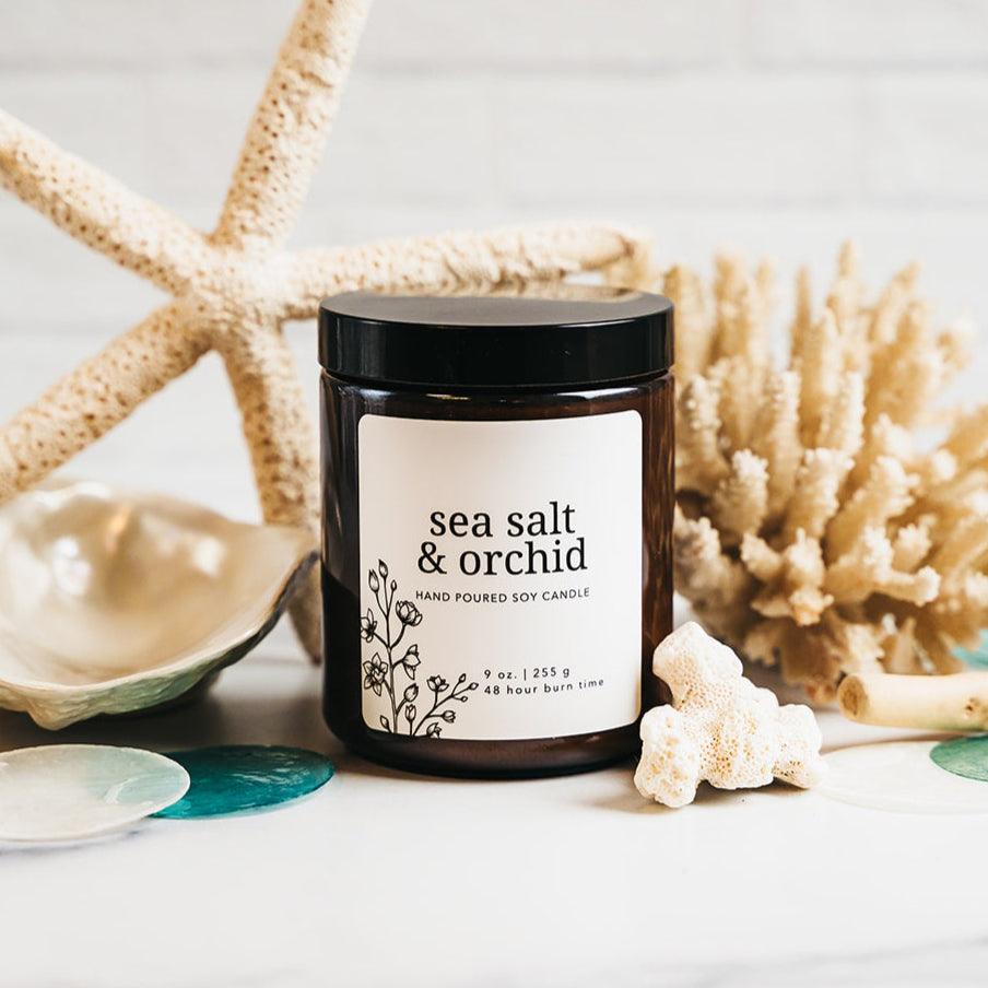 Sea Salt & Orchid Soy Candle.
