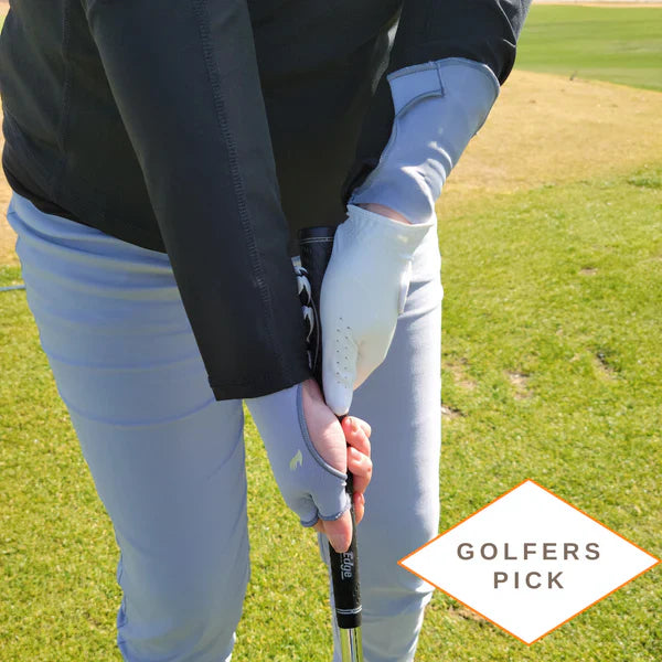 PalmFree™ Sun Gloves - Black - UPF 50+ — product image