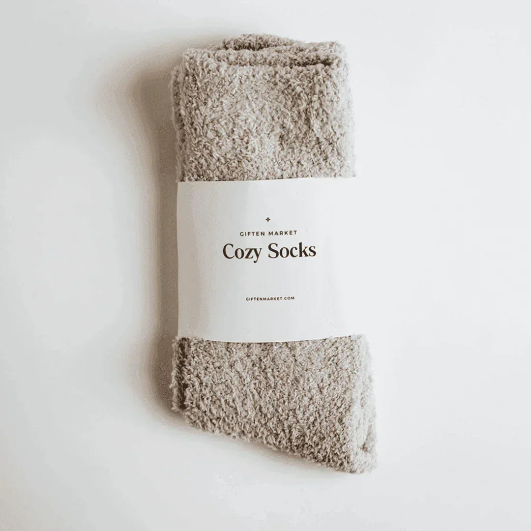 Cozy Cloud Socks - Ivory.