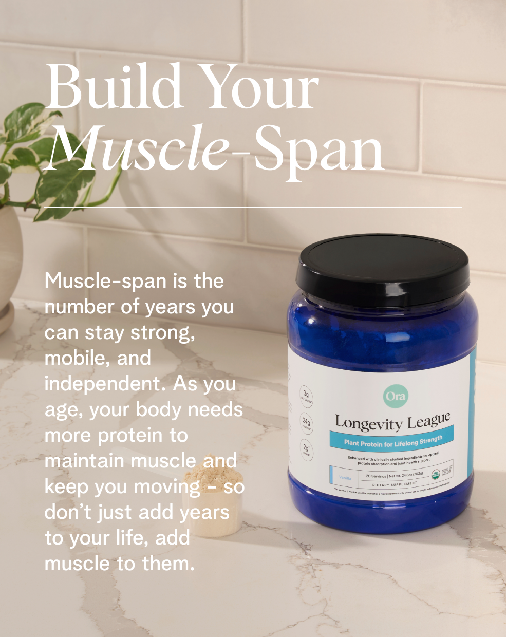 Plant Protein for Lifelong Strength