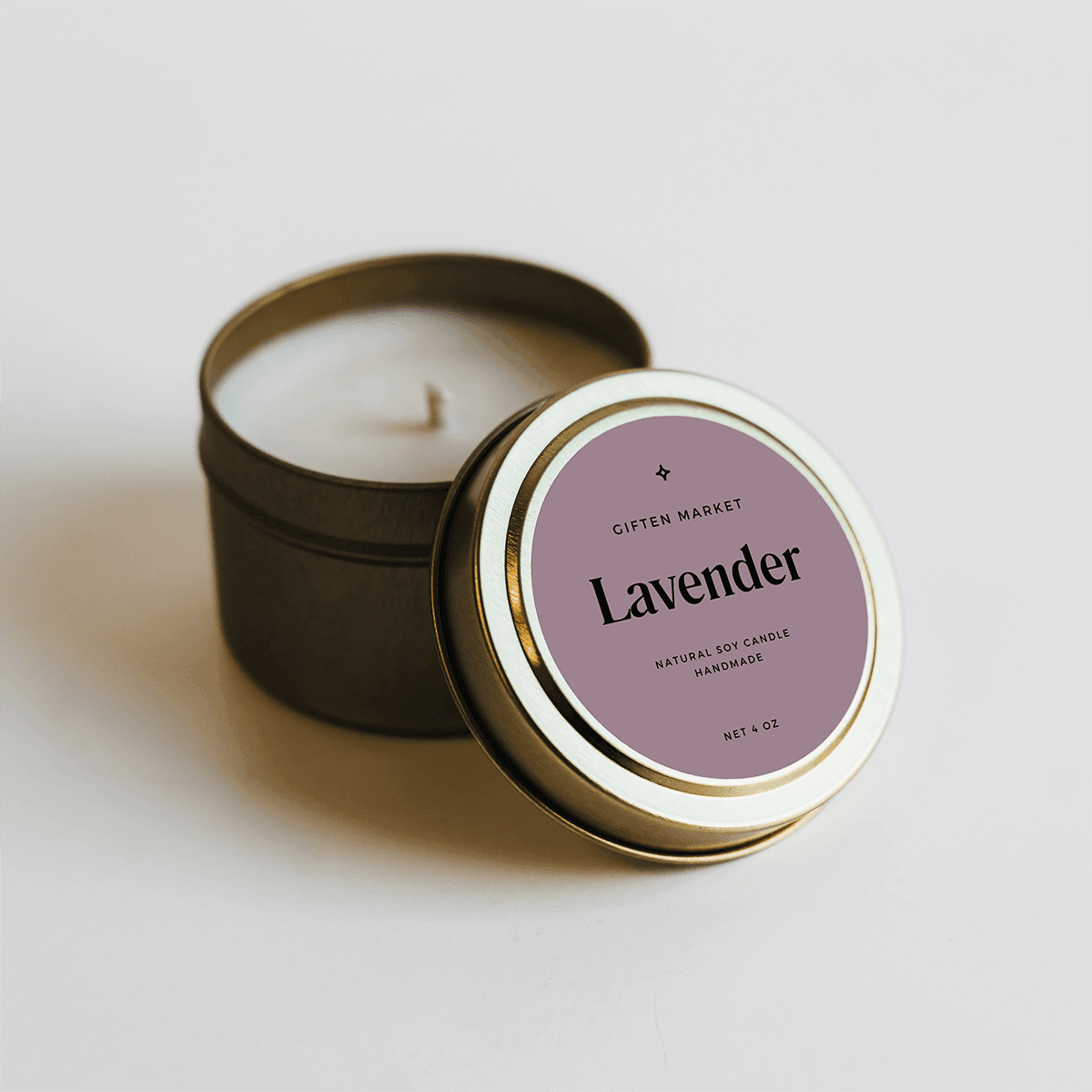 Lavender Gold Travel Candle.