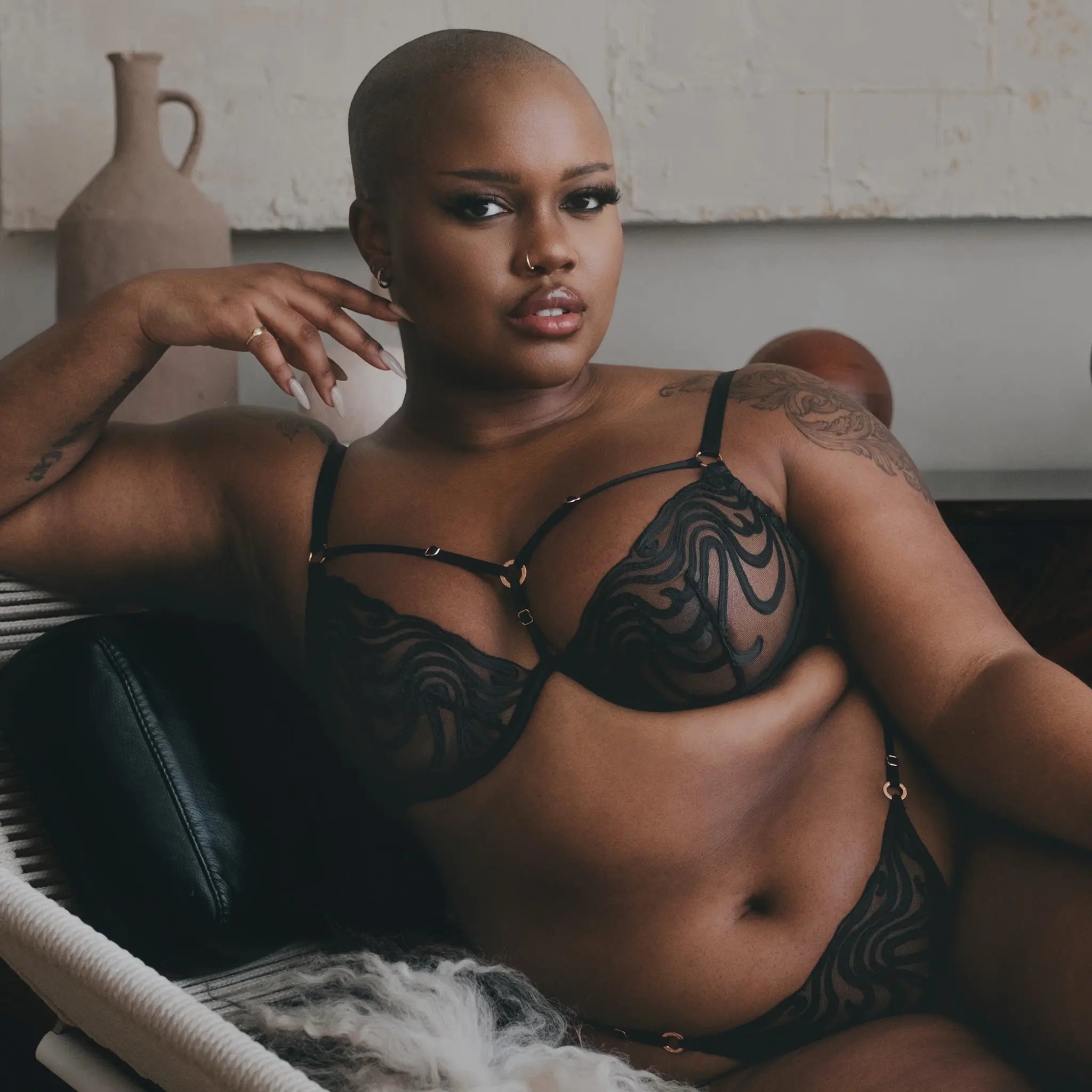 Echo Wired Bra Black