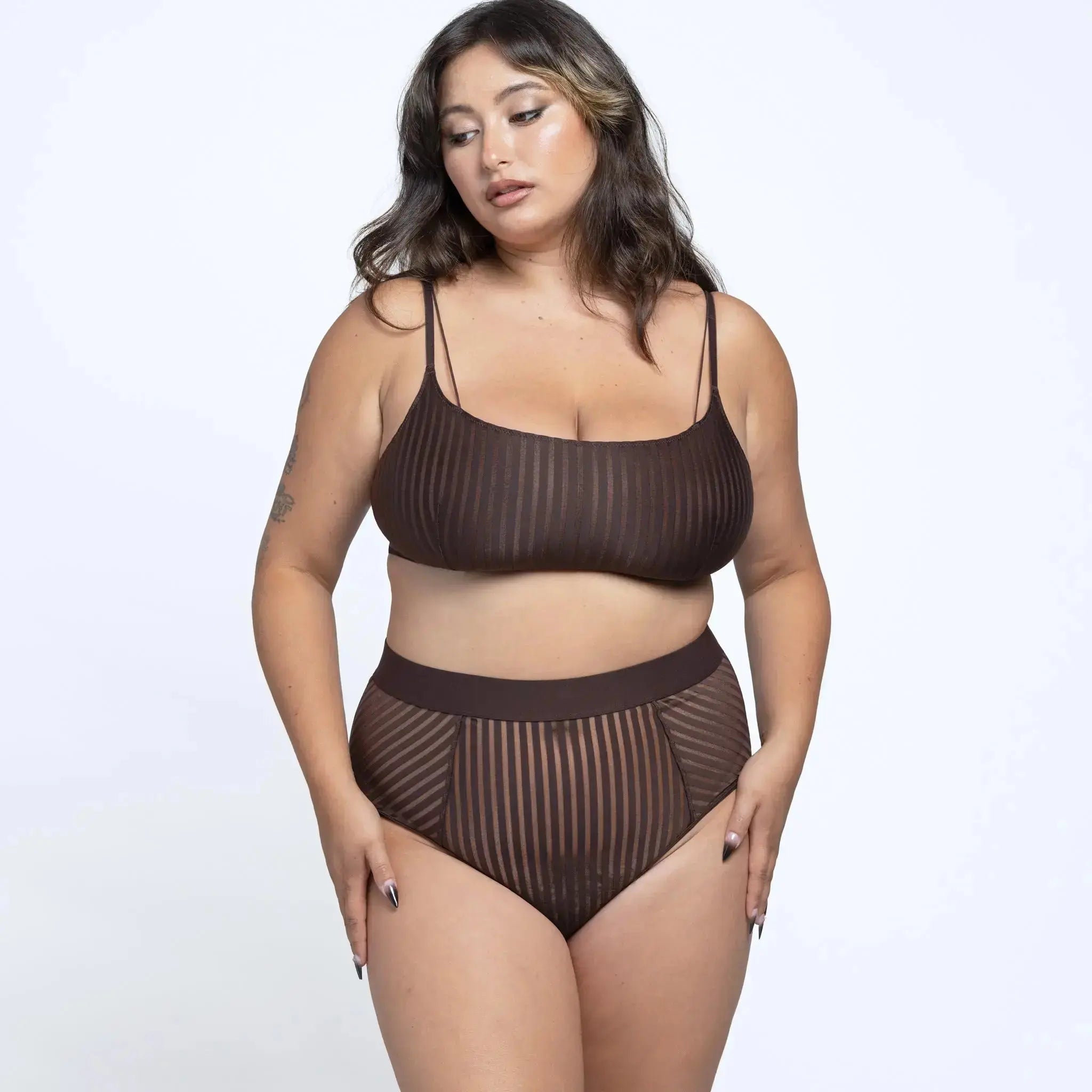 Vertigo Hi Waisted Brief Cocoa