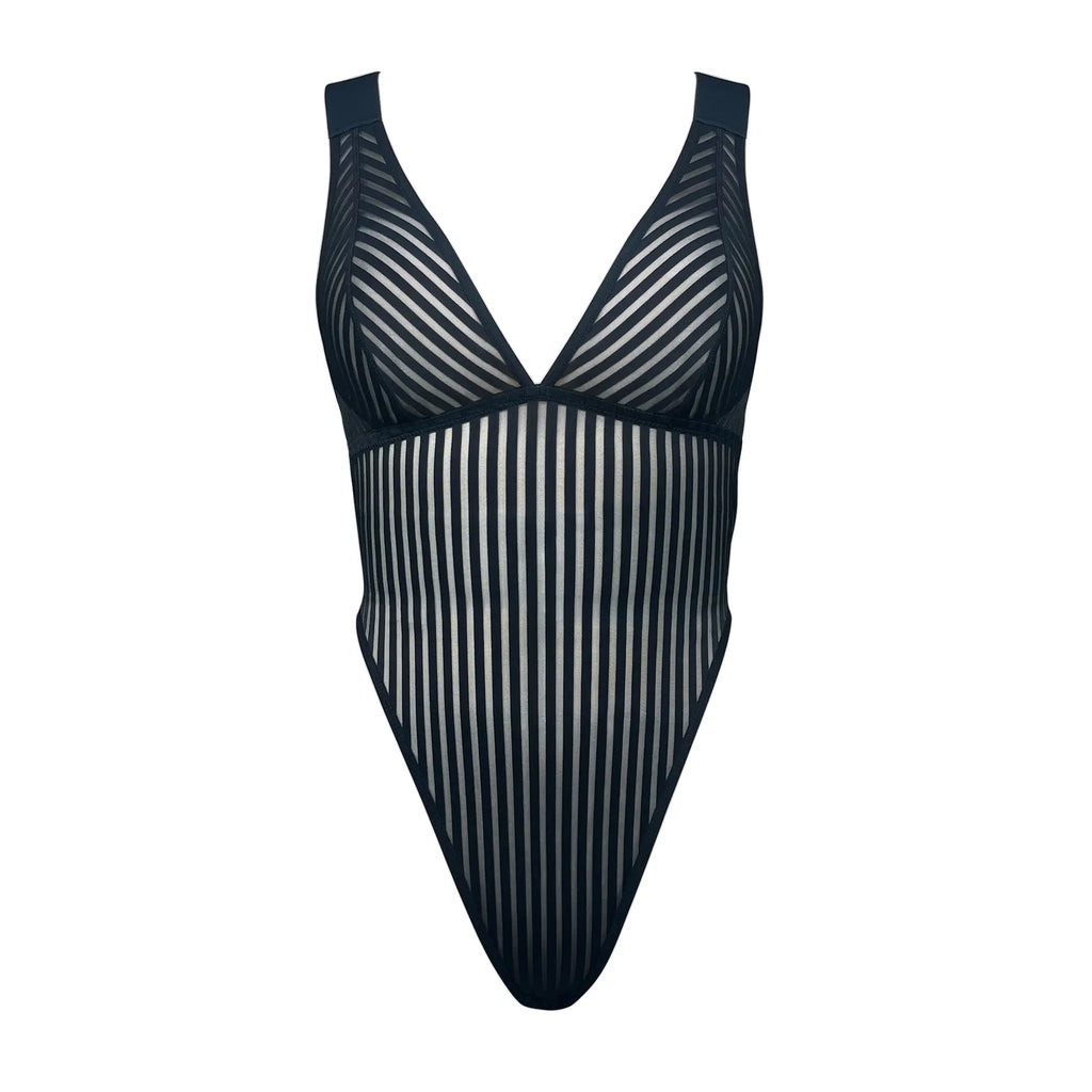 Vertigo X Back Bodysuit Black